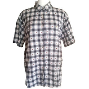 Vintage Bobbie Brooks Womens Button Up Americana Cottage Core Top Size XL